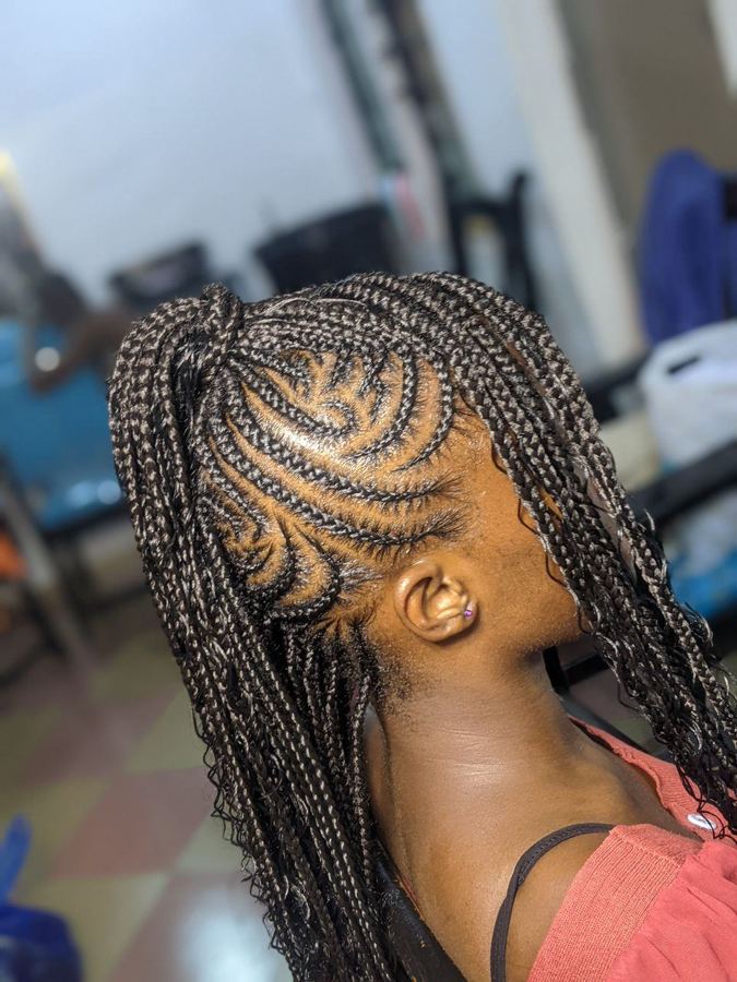 Stitch braids avec queue de cheval